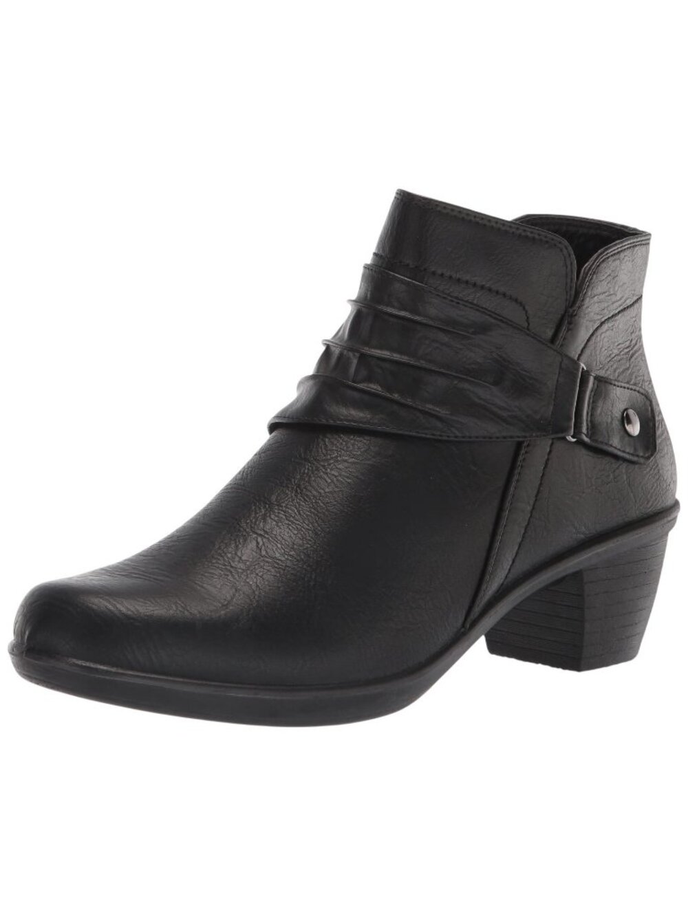 NWT Easy Street Womens Faux Leather Booties Ankle Boots Damita DMITA Black 7N